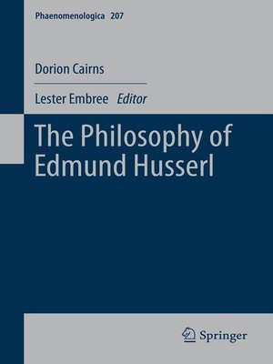 cover image of The Philosophy of Edmund Husserl